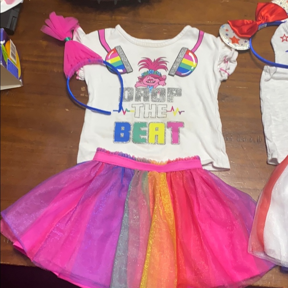 3 t Disney character outfits 2 with headbands